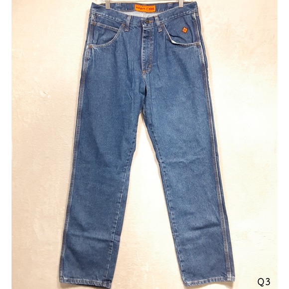 Wrangler Mens FR Riggs Workwear Jeans Sz.34x34/Blue/CAT2 2112/10FR3W050/Cotton